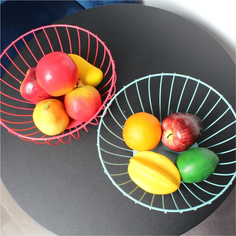 
Directly Manufacturer Wholesale Kitchen Decorative Vegetable Fruit Storage Metal Wire Basket 