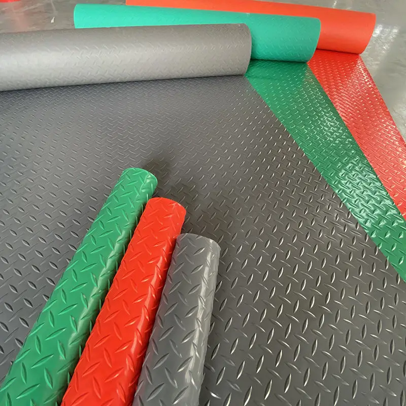 wholesale Non-slip PVC Roll/ Mat Anti Slip Rubber Sheet mats Pvc Vinyl Roll Flooring Mats