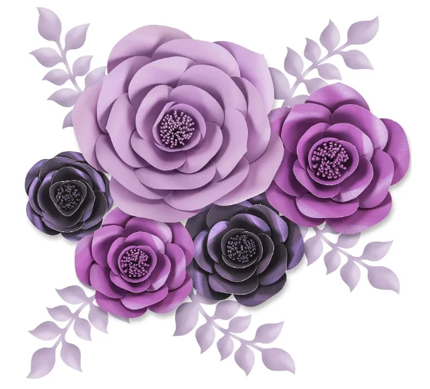 3D бумажные Цветочные украшения гигантские Бумажные цветы для вечеринки «сделай сам» ручной работы свадебного дома