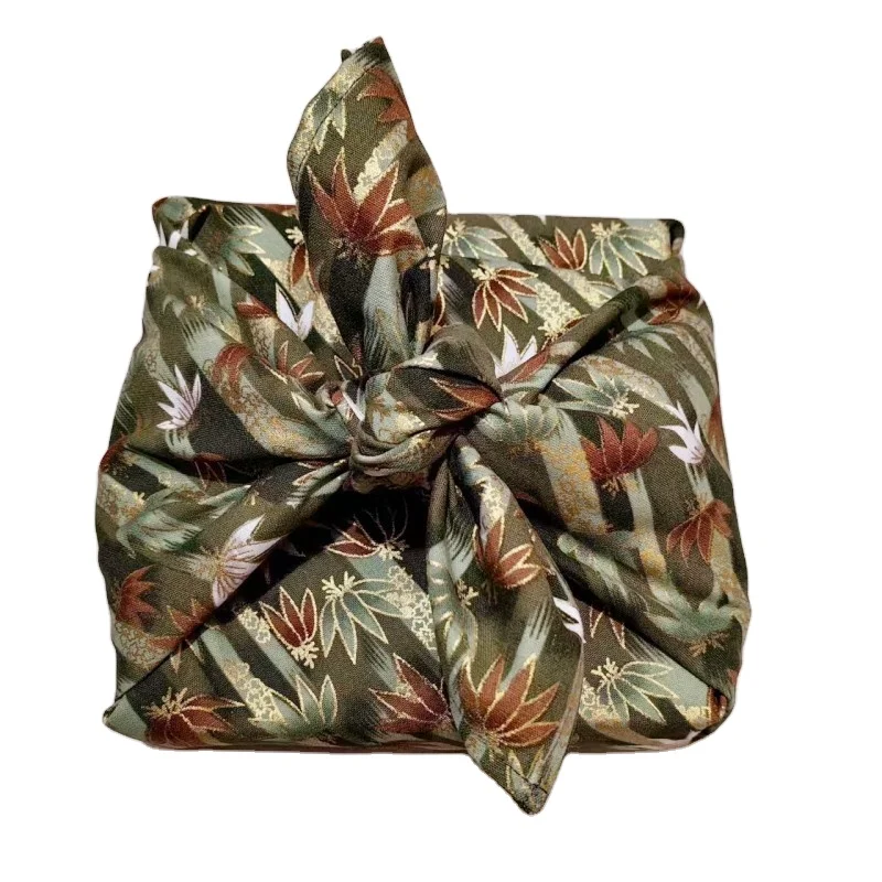 Cotton Green Dragon Boat Festival Zongzi Gift Box Chinese style Dim Sum Packaging Cloth Square Towel Furoshiki Bundle Towel