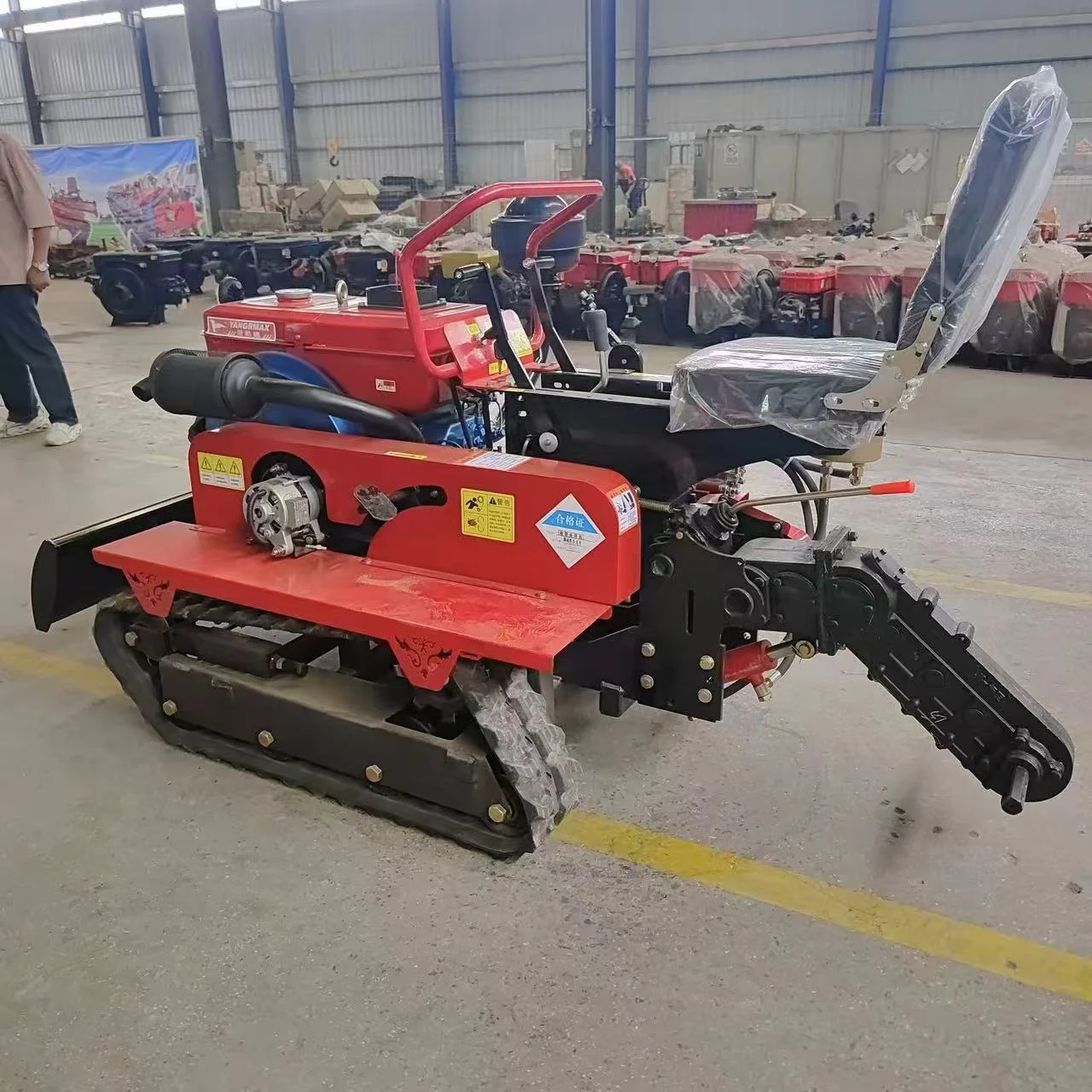 Power Push agriculture in crawler tractor