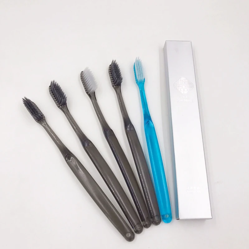 plastic handle cheap hotel travel disposable folded toothbrush for adults