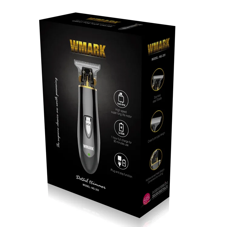 WMARK NG-201 7000 RPM Zero-cut trimmer detail trimmer beard car hair clipper
