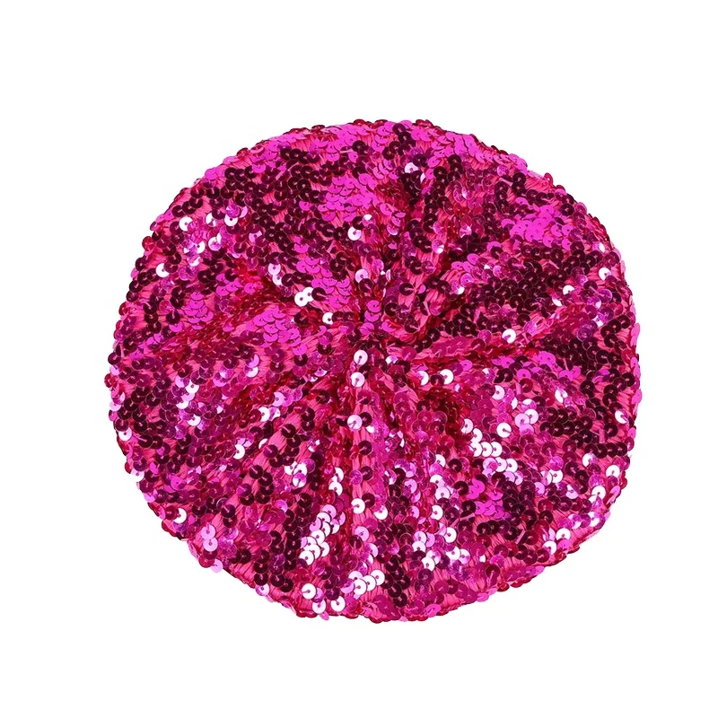 Wholesales Fashion Women Decoration Boinas Caps Custom Logo Sequin Berets Hats
