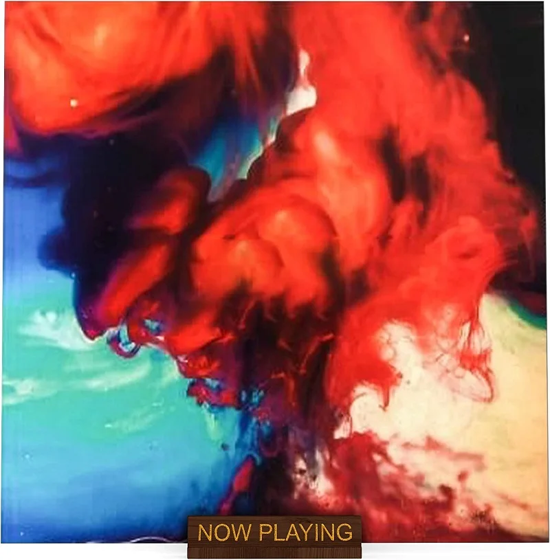 Vinyl Record Holder Display Stand - Tabletop Now Playing Album Cover Holder Single CD Stand LP Display Shelf