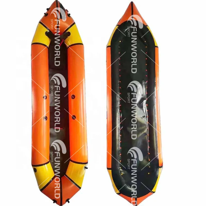 Salable White Water Inflatable Packraft Fun Boat Pack Raft TPU Self Bailing Packraft Inflatable Rafting Boat