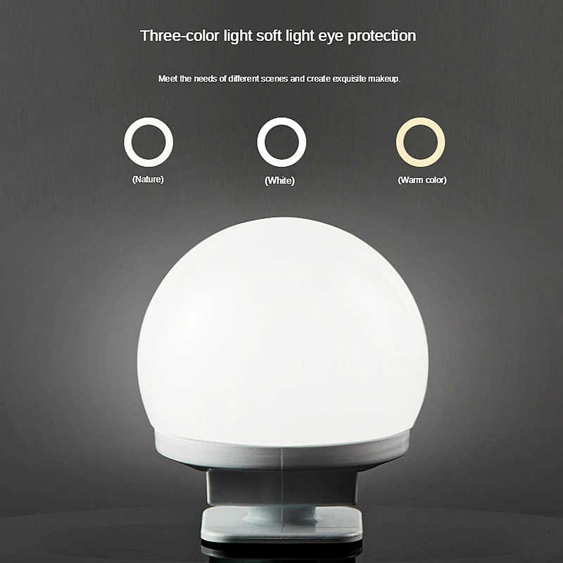  Светодиодные лампы для зеркала макияжа Подсветка USB в голливудском стиле приглушаемая светодиодная настенная лампа ванной и гардеробного стола