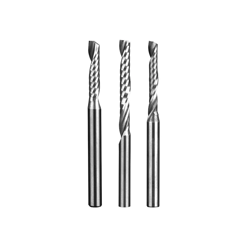 HUHAO Milling Cutters for Cnc Router Spiral Single Flute Wood End Bit Engraving 2330