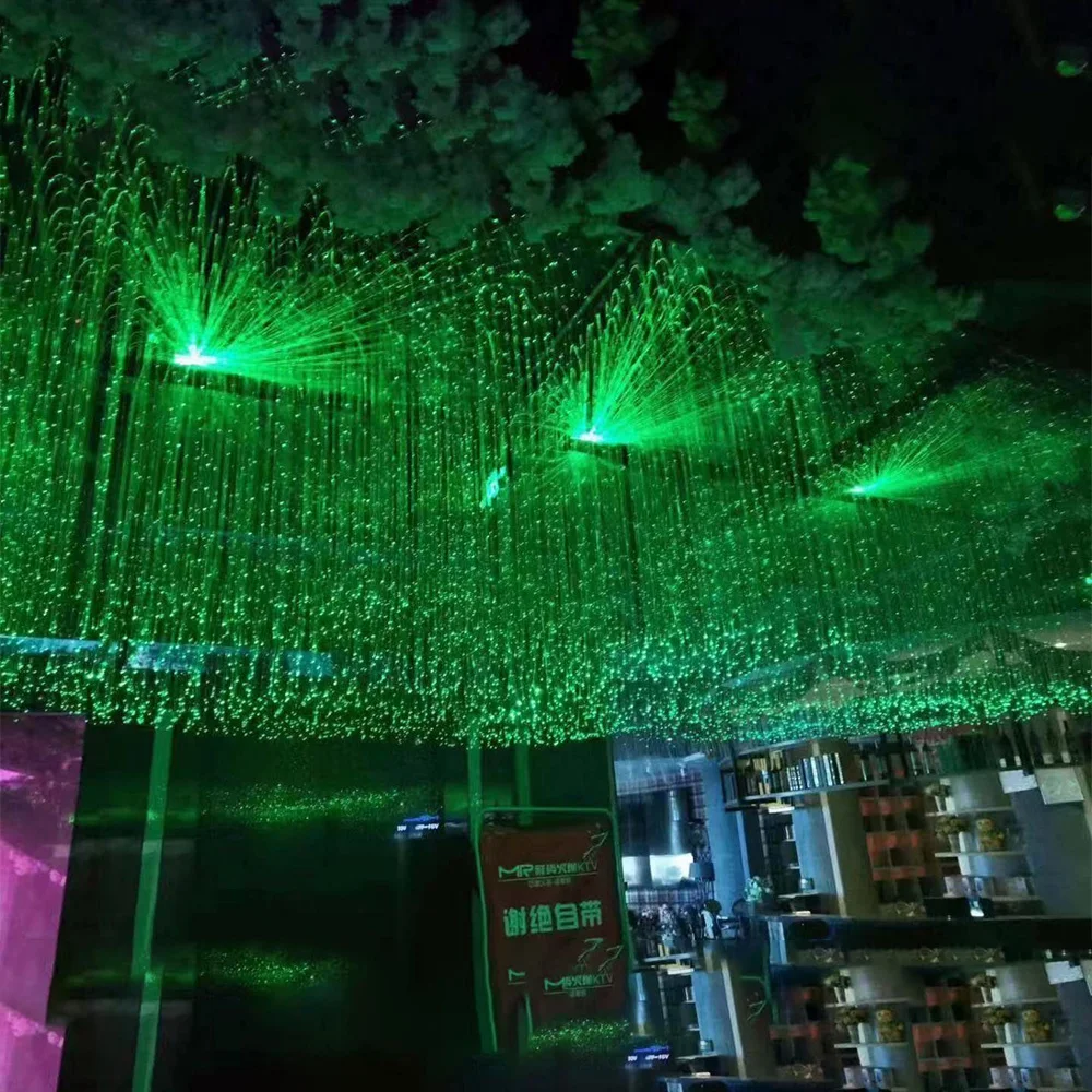 Душевой эффект волоконно-оптический дождь Облако свет комплект со светодиодным осветителем волоконно-оптический хвост