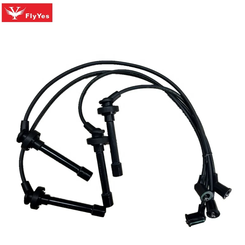 FlyYes Good Quality Engine HE73 Spark Plug Ignition Wires Cable Kits 32700-P0A-A00 32700P0AA00