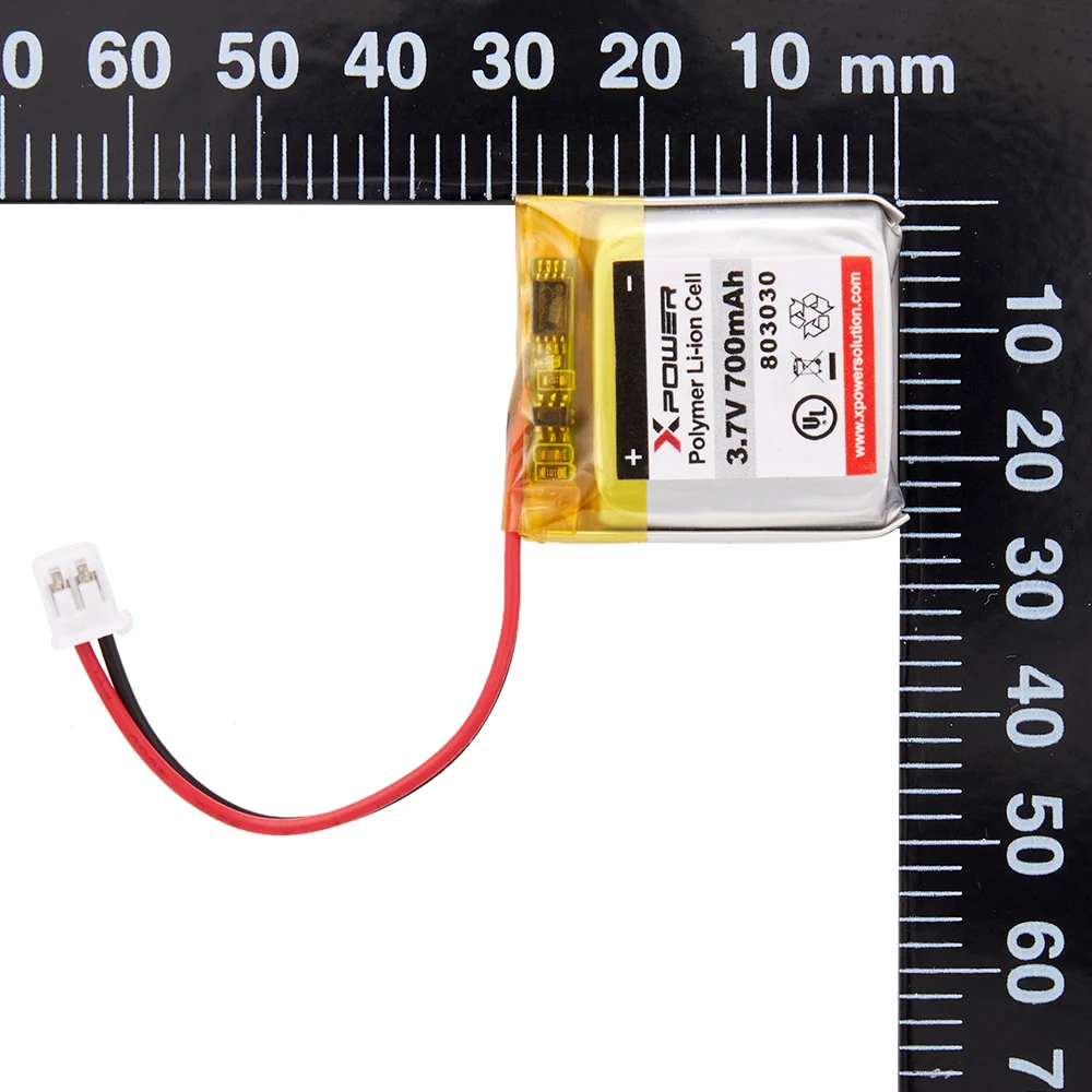 Xpower 803030 3.7V OEM UL Battery 700mAh Lithium Polymer Battery Rechargeable Lipo Battery