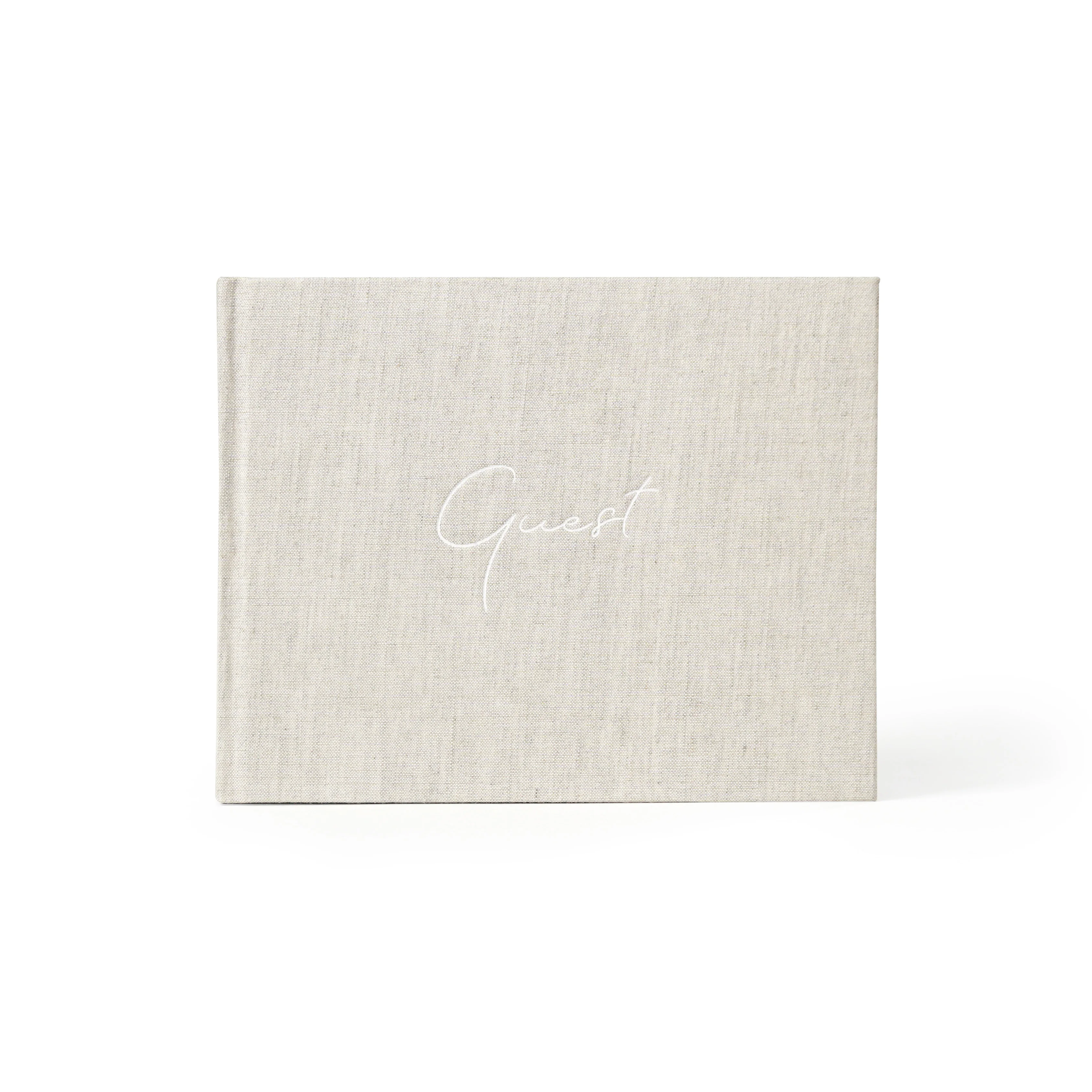 Custom Printing Guest Book Fabric Cover Hardcover Alternatives Funeral Planner Wedding Baby Shower Notebook Journal