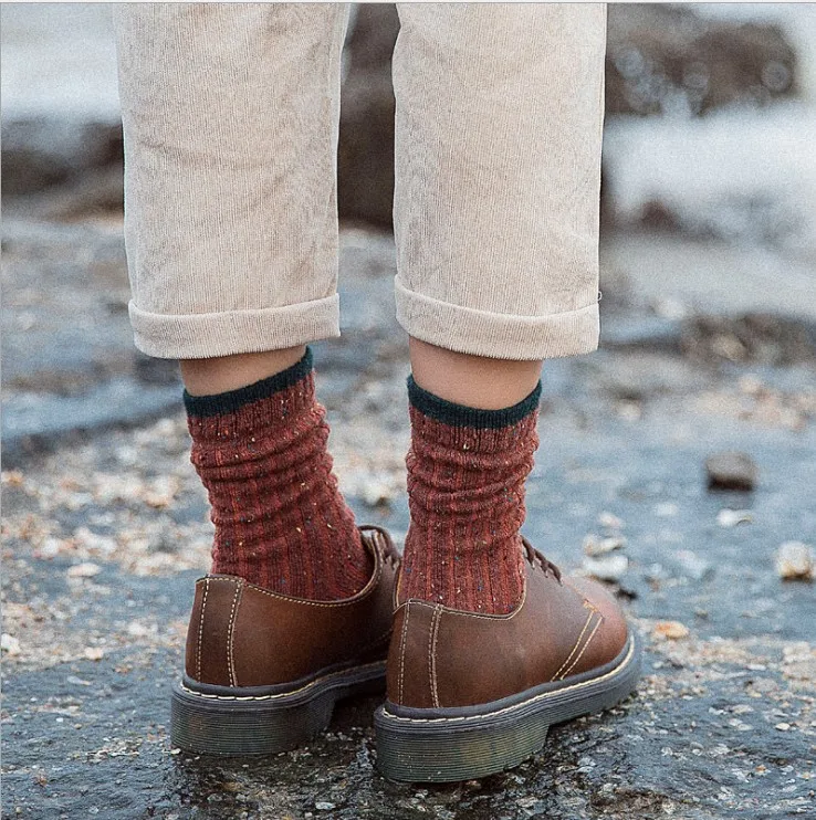 autumn and winter Wholesale manufacturer colorful   Wool socks  fashion socks women
