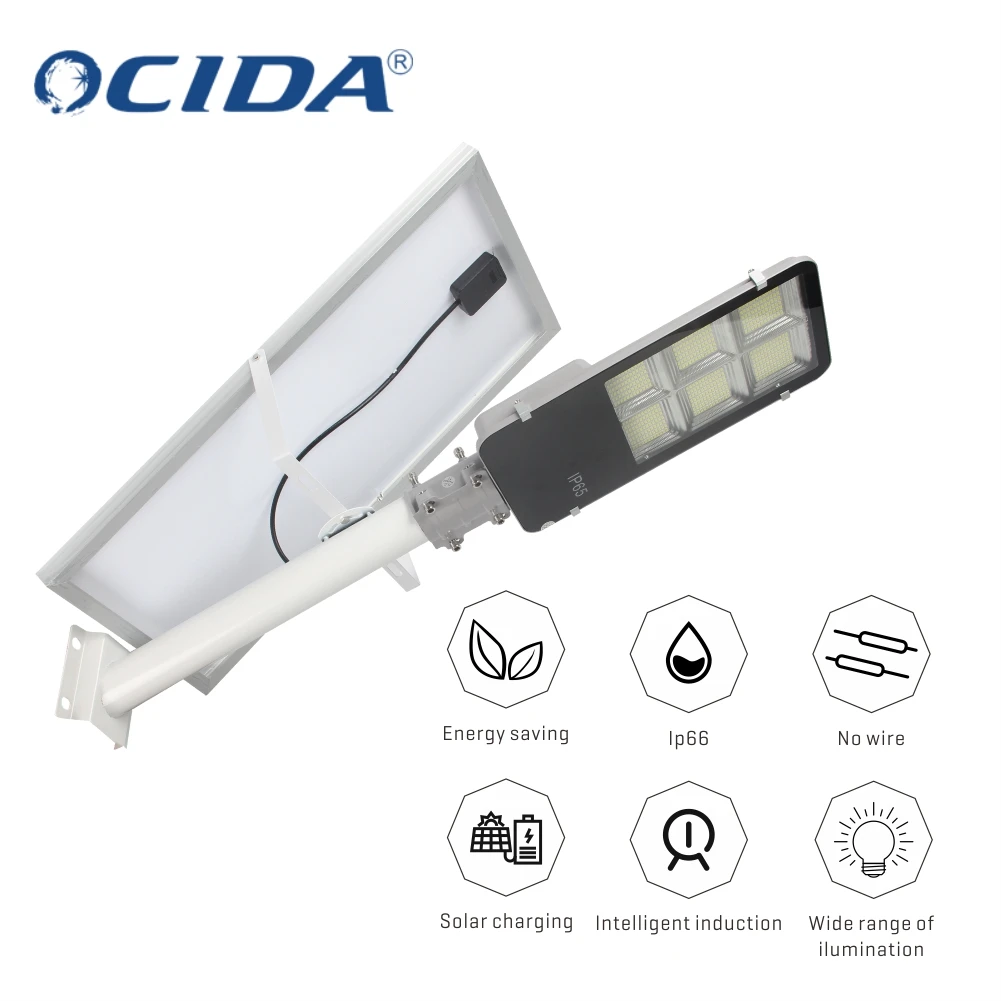 Энергосберегающий светодиодный уличный фонарь на солнечной батарее с регулируемой яркостью, 100 Вт, 150 Вт, 180 Вт, 200 Вт, 250 Вт