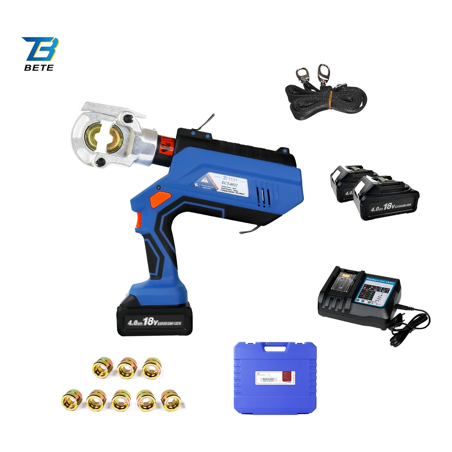 ECT-6022 6T Battery Powered Hydraulic Cable Electric Crimping Tool