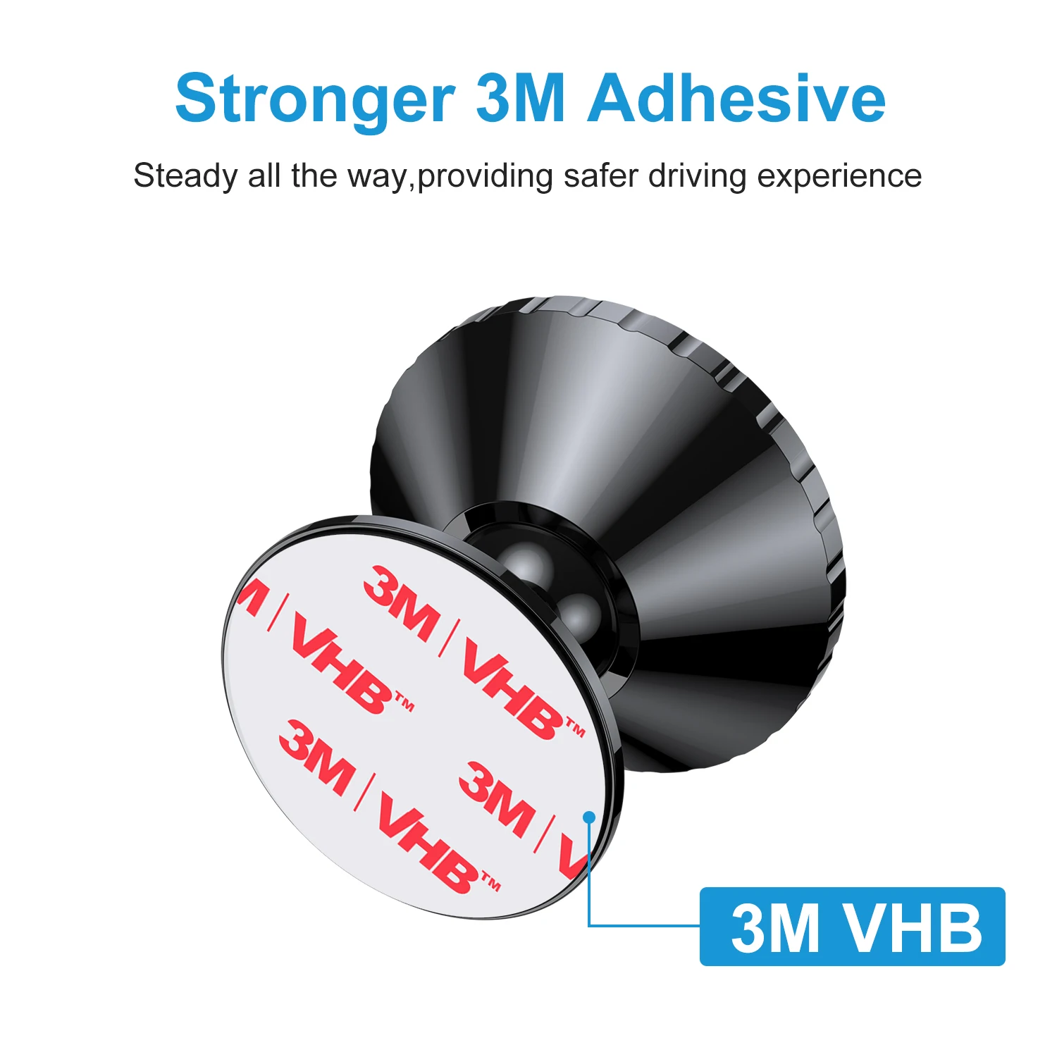 
2021 New Round Shape 6pcs Magnet Strong Cellphone Mount Soporte Para Celular Dashboard Private Label Magnetic Car Phone Holder 