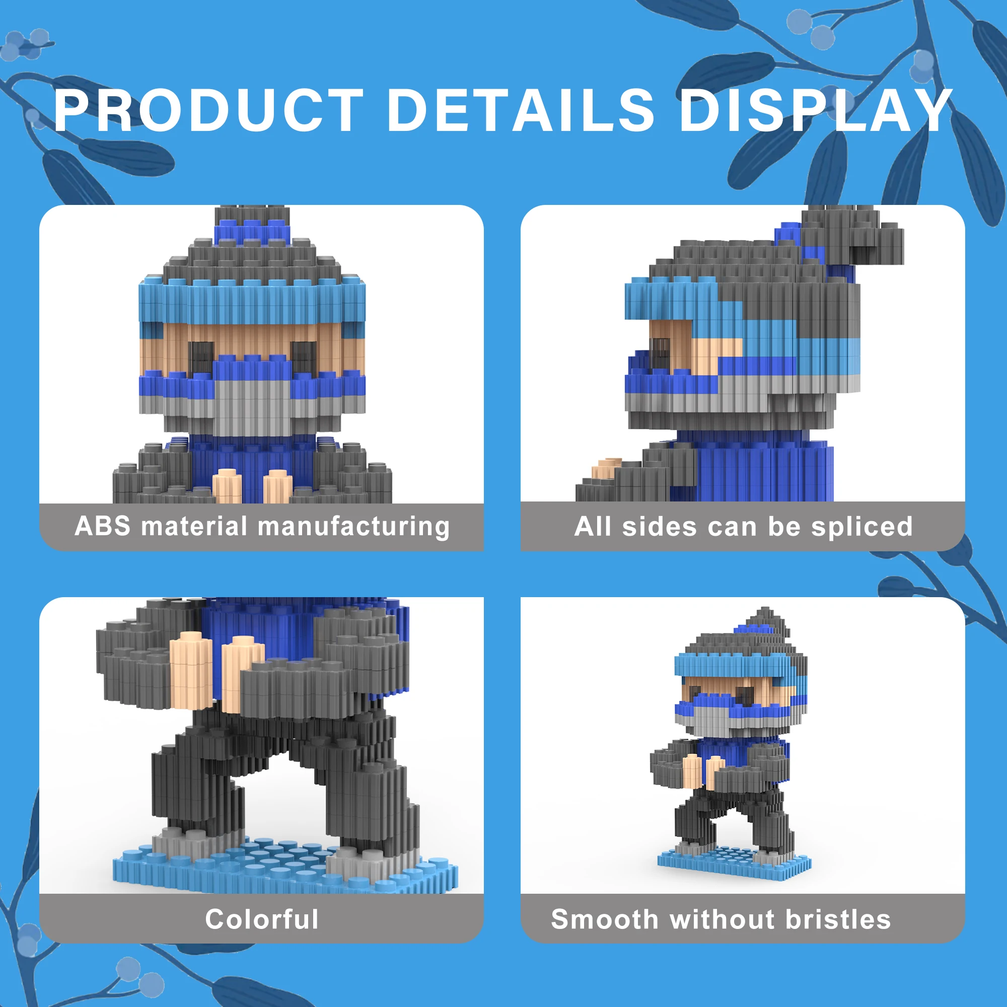 Ниндзя нано блоки игрушки-Слепая Коробка кирпичи мультфильм строительные наборы и Набор оптовиков 2024