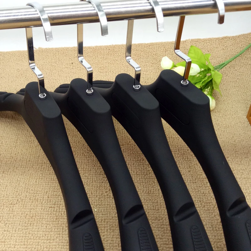 Custom Men Clothes Suit Hangers Luxury Non Slip Plastic Hanger Women Suits Garment Store Display Hanger
