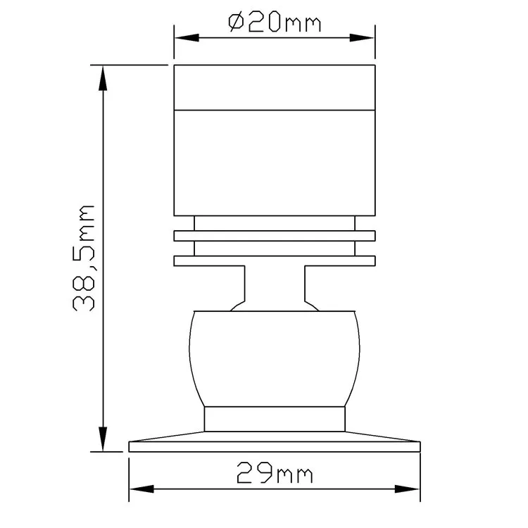 Factory supply mini cabinet light surface mounted 1w 12v dc led spot light