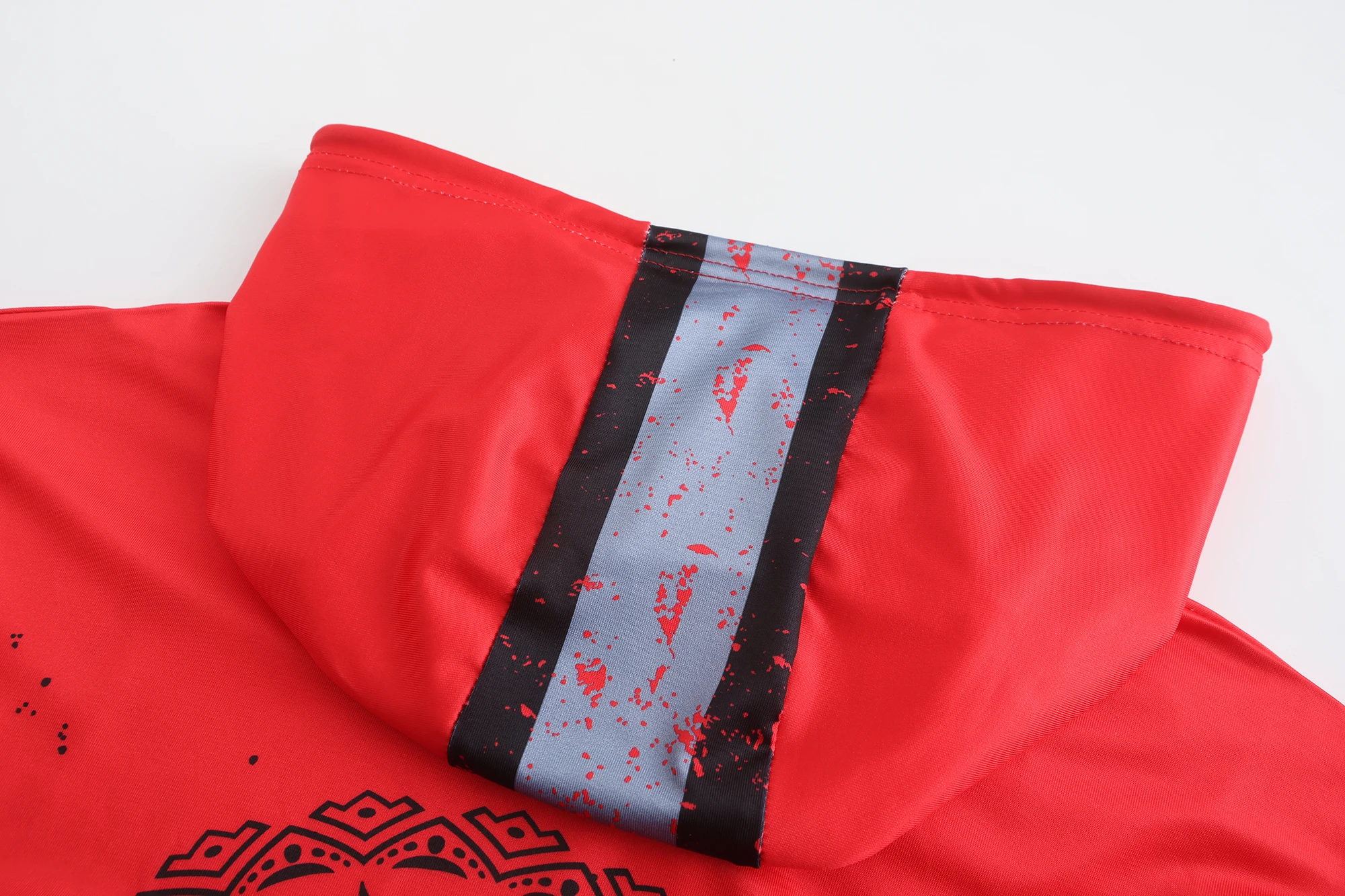 Lightweight UPF 50 Long Sleeve Hoodie T Shirts UV Sun Protection Hooded Fluorescent American Grit Flag Fishing Shirt