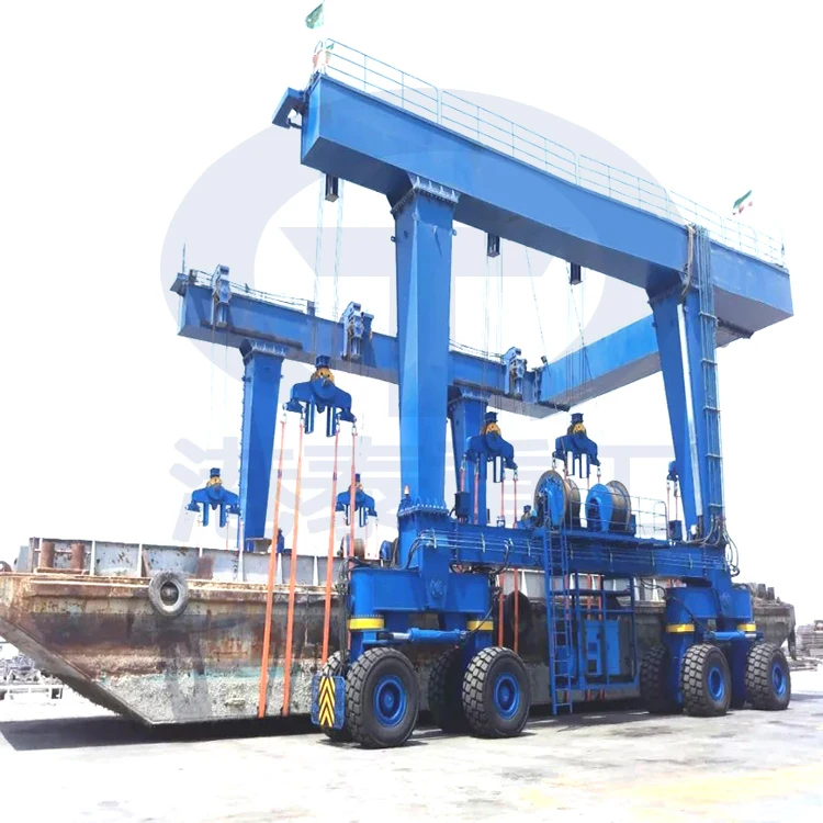 50ton 100ton 200ton 300ton 500ton Yacht Crane China Marine Travel Lift Hydraulic Boat Lift Cranes