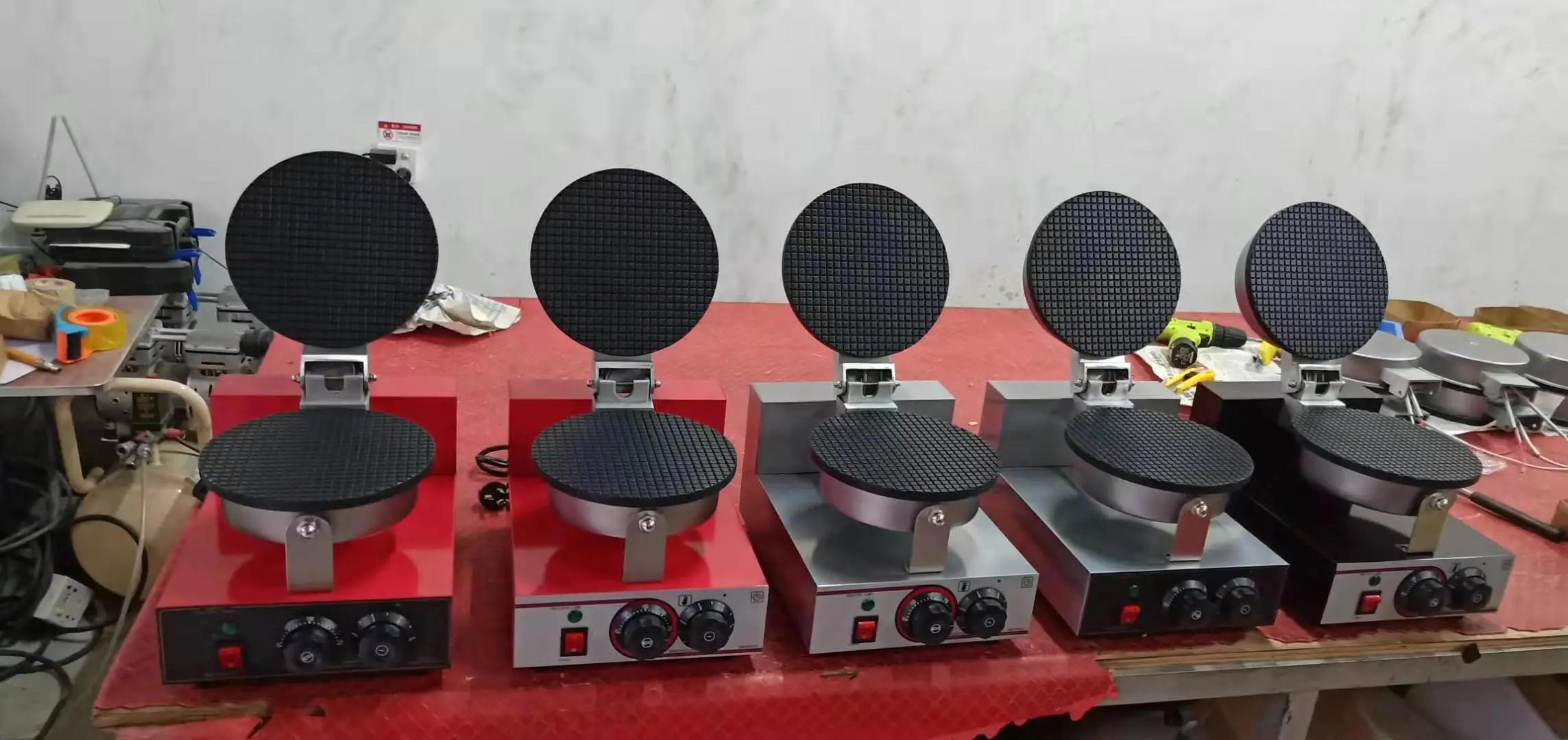 Electric industrial commercial cone maker machine,electric cone waffle maker