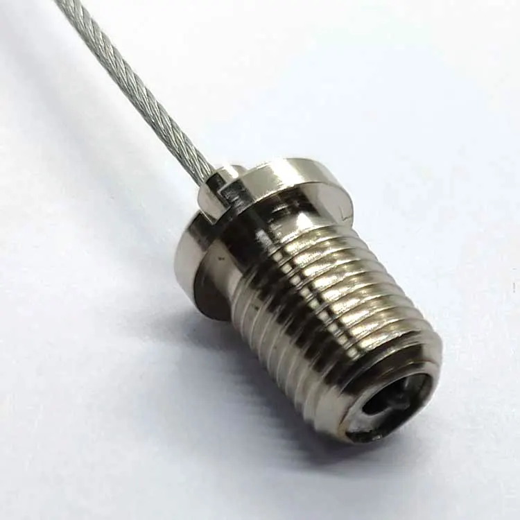 OEM Customized Brass M10 Thread Cable Gripper Iron Cable Clips for Wire Rope Hanging System Lighting Accessories