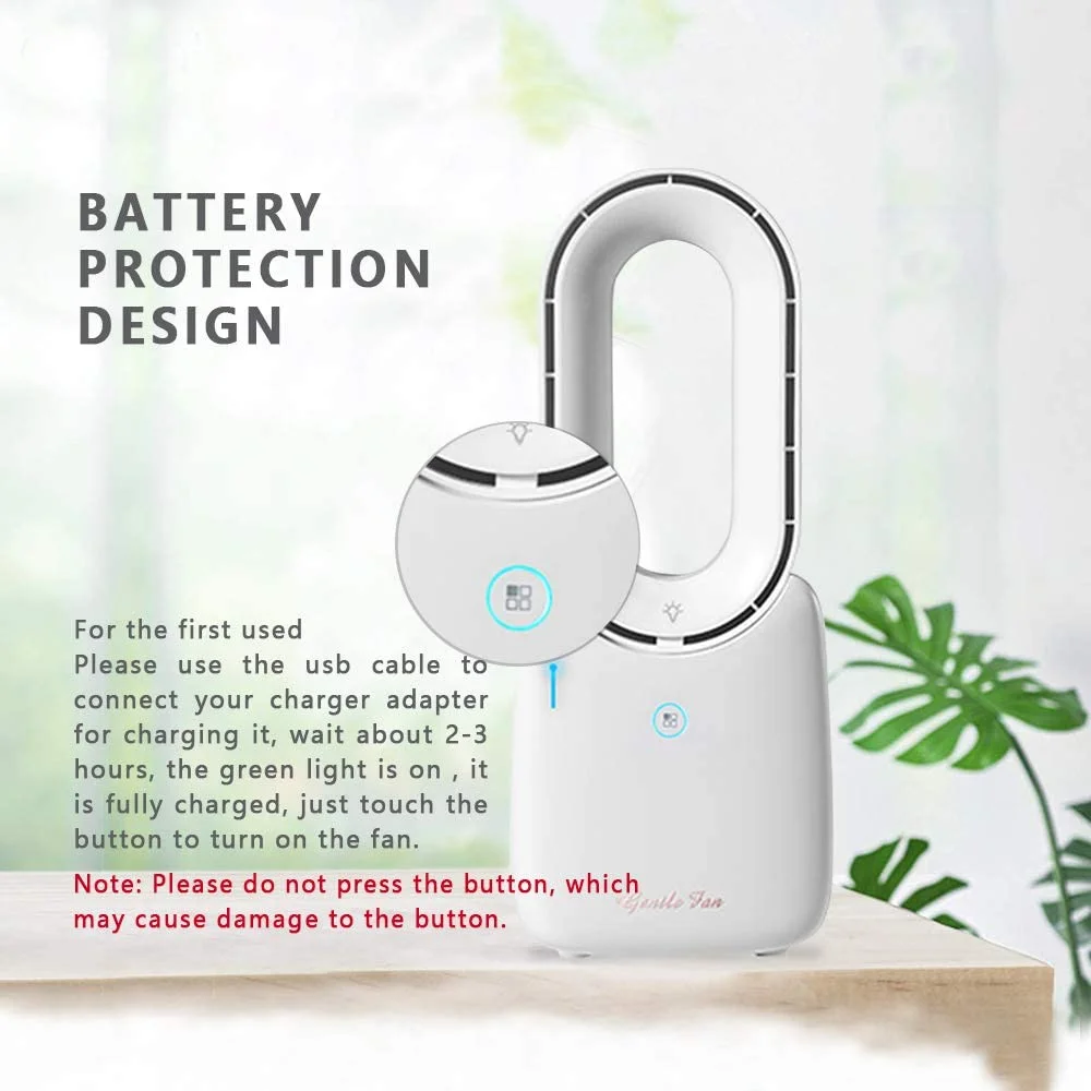 Dropshipping Portable Bladeless Stand Air Conditioners Fan Handheld Portable Mini Bladeless Fan