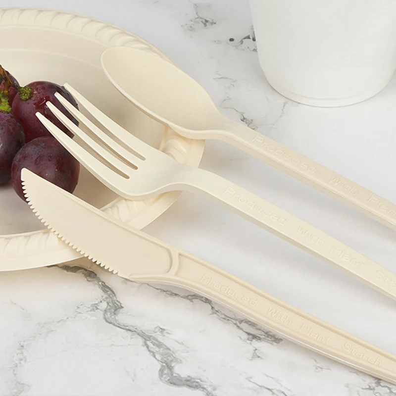 Newest Corn Starch Thickened Eco-friendly Degradable Disposable Tableware