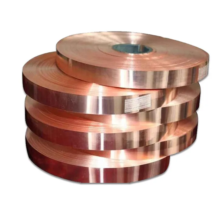T2 red copper foil skin, grounding conductive ultra-thin copper strip, red copper gasket 0.05-3mm