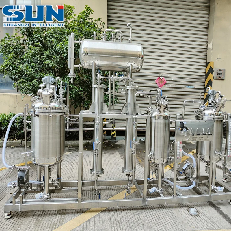 Small Laboratory Stainless Steel Plant Extraction Production Line Stevia Fruit Extract Equipment for Powder Form