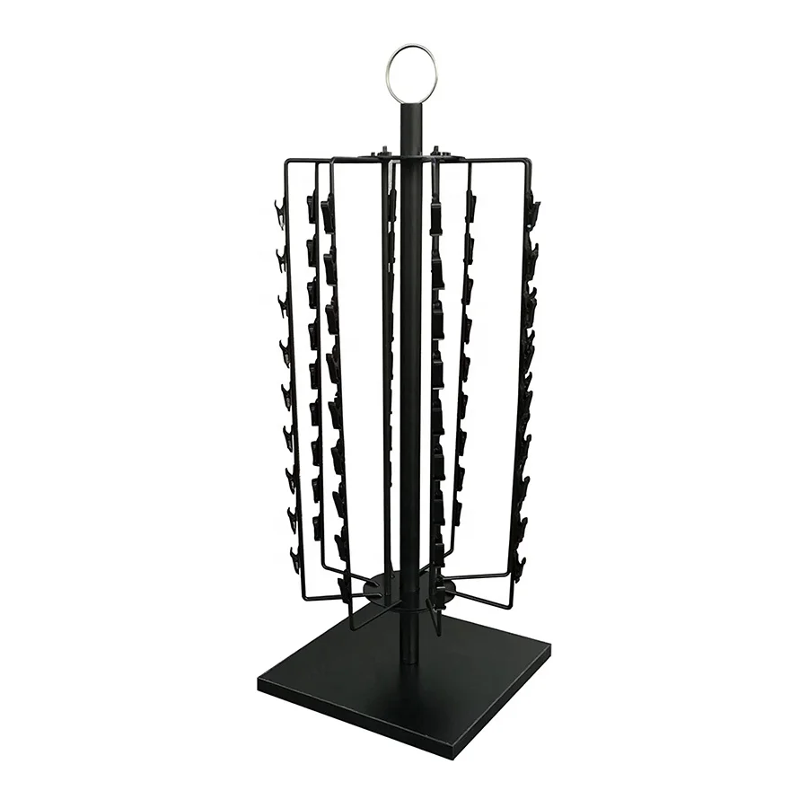 Retail POP Display Rack Potato Chips Pretzels Nuts 72 Clips Rack Countertop Spinner potato chips display rack stand