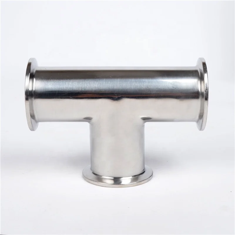 ISO-KF KF16 KF25 KF40 KF50 Flange Equal TEE Fitting 3 Ways Vacuum 304 Stainless Steel