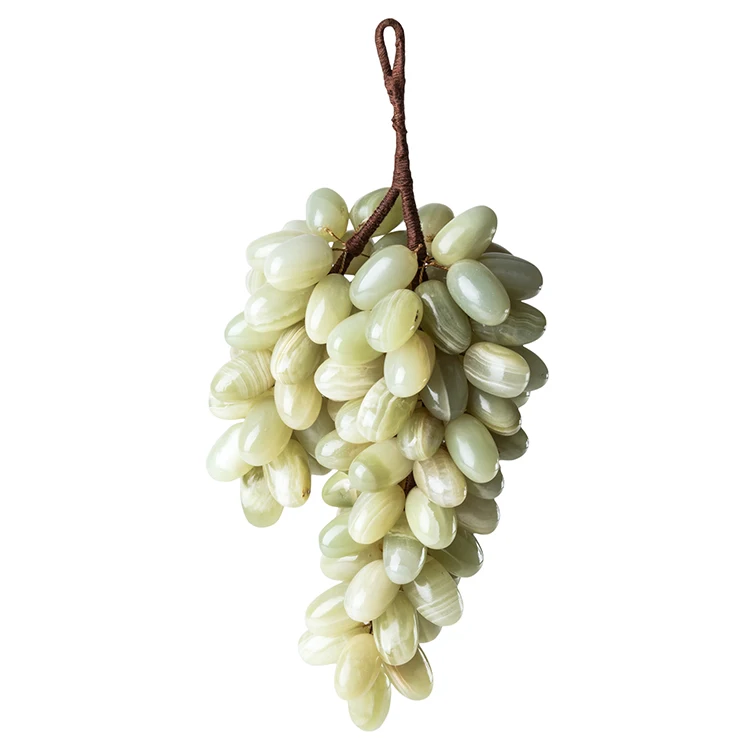 25pcs 50pcs 100pcs Wholesale Luxury White and Green Afghanistan Jade Grape for Home Decor Luxury Accessories Decoration