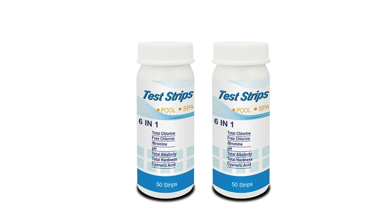 OEM test strips 6 in 1 Accurate reagent strips for water hot tub swimming pool 6 parameters