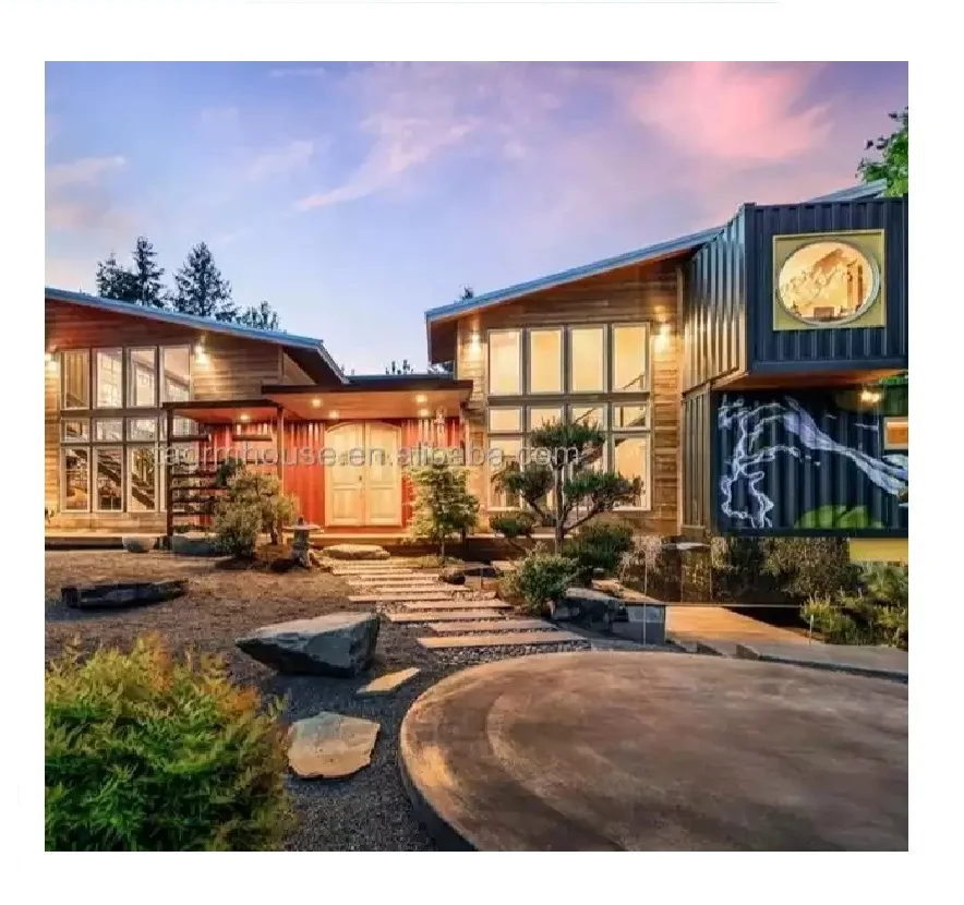 20 40FT Luxury Prefabricated Maison Conteneur Prefab Modular Houses Steel Frame Casa Modular Modern Custom Expandable Home Vliia