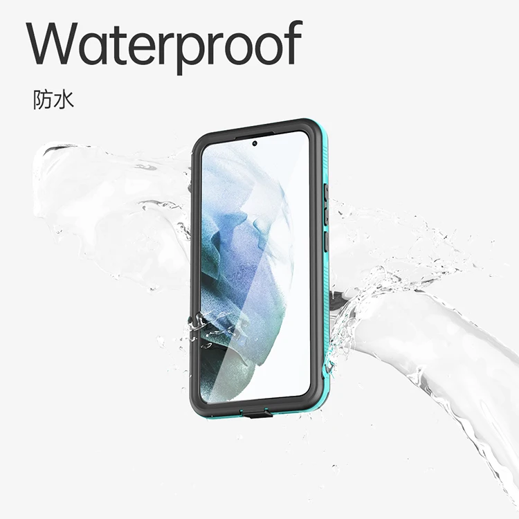 2021 New products heavy duty black/blue rugged non-slip ip68 rating S22+ waterproof case for samsung galaxy S22+
