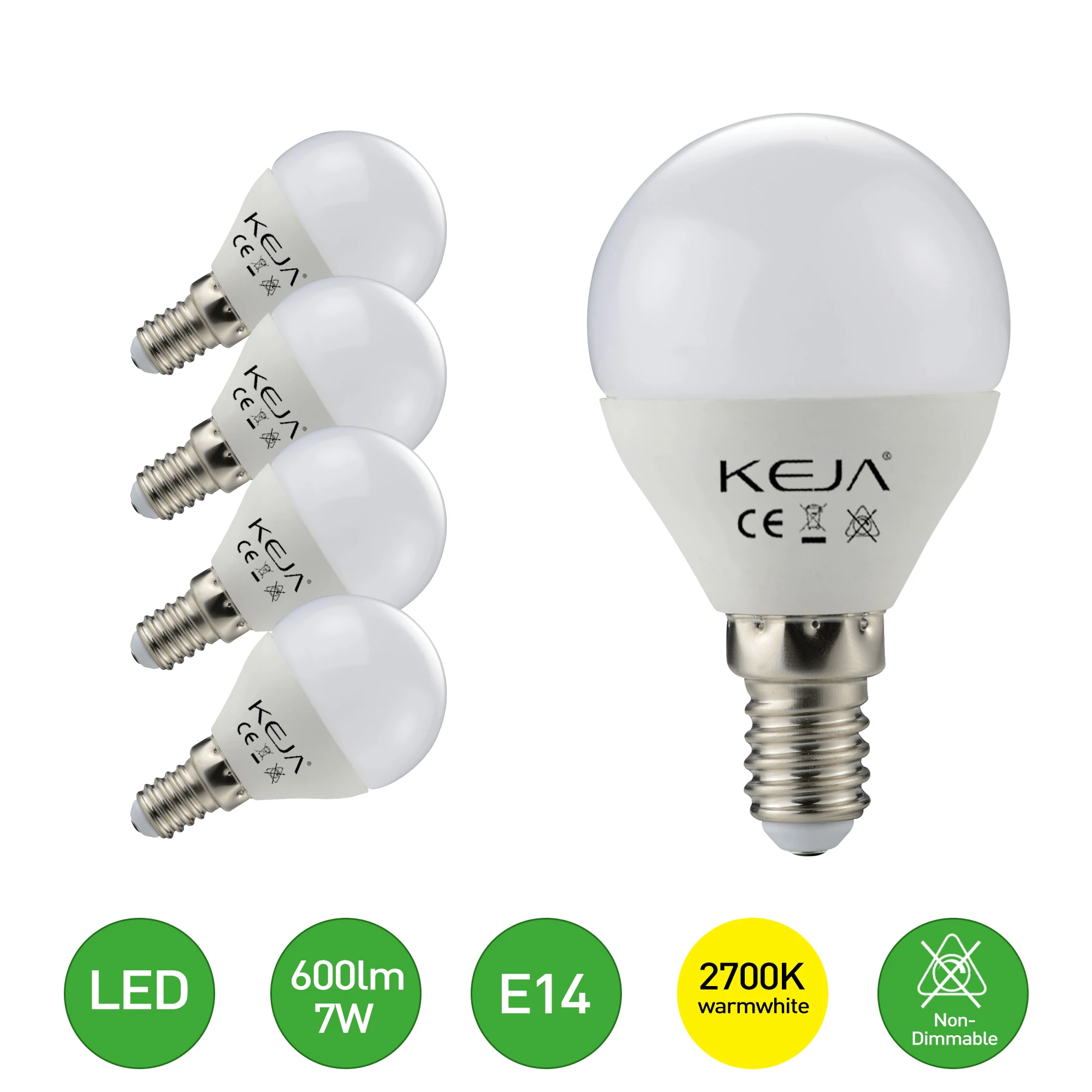 LED G45 E14 7W bulb candle lamp 2700K warm white lamp 600LM Wholesale and retail selling in stock