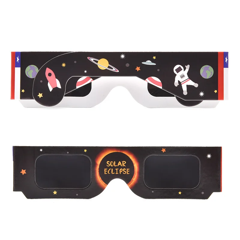 DOISYER IOS Certified Solar Eclipse Glasses Customized Solar Eclipse Viewing Plastic Glasses Solar Eclipse Glasses Wholesale