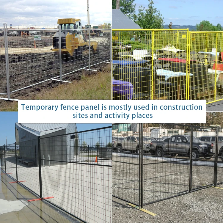 Canada temporary fence panel construction Barrier Safety Temp Fence Panels Wire Mesh Fence Construction Build for Events