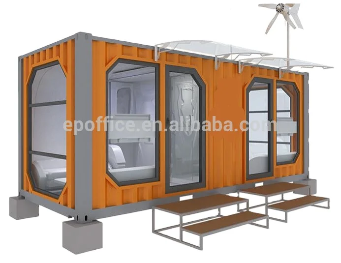 hot outdoor 20ft 40ft container hotel sleep pod resting bed/ABS Capsule hotel