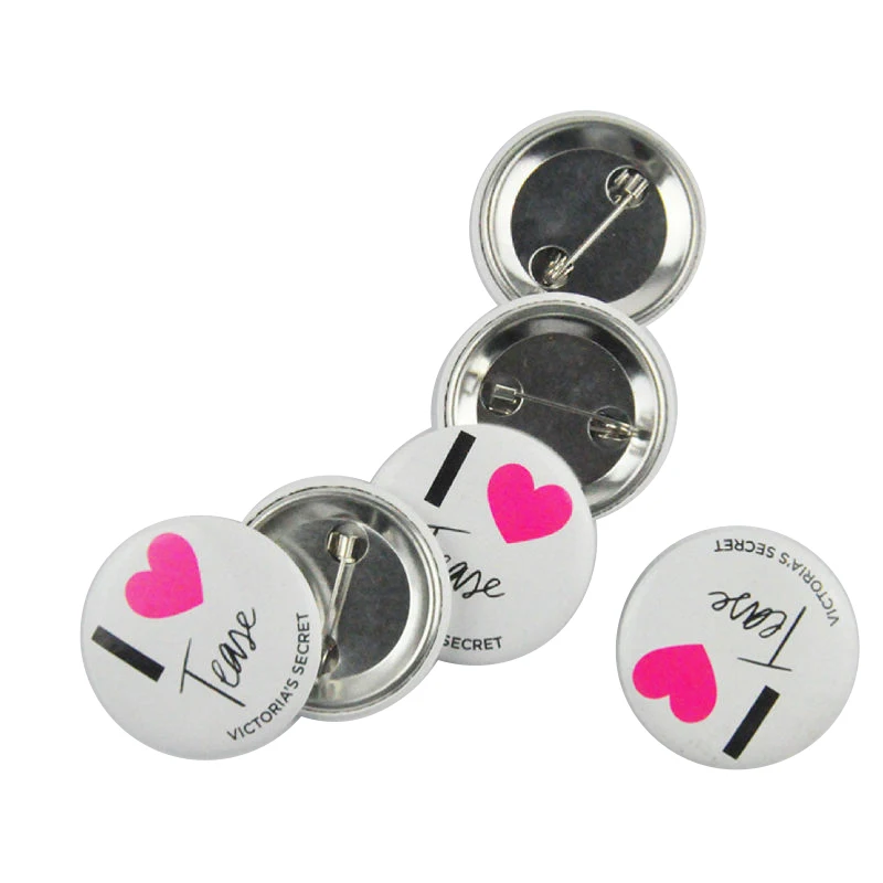 Manufacturer customized cheap promotion gift tin button badge