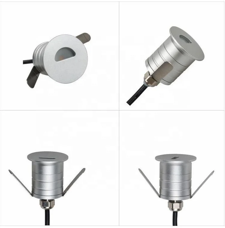 LED Stair Light Recessed Step Lights IP67 Waterproof Outdoor Corner Wall Lamps DC12-24V Deck Floor Lamp Staircase Lighting