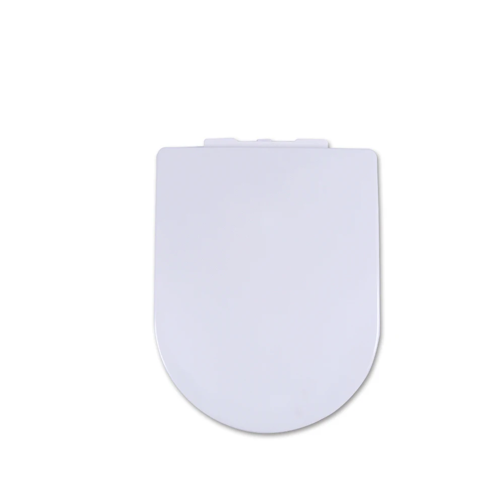 WHITE SOFT CLOSE TOILET WC SEAT D SHAPE SQUARE TOILET SEAT BATHROOM TOILET SEAT HINGE