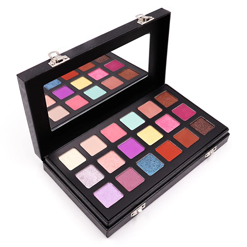 NEW Cosmetics Professional 18 Color Eye Shadow Makeup Silky Smooth Texture Shimmer Eyeshadow Palette