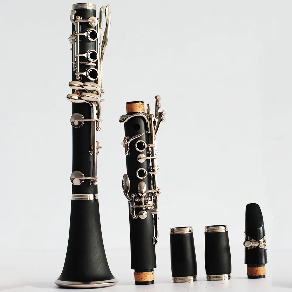 Beginners China factory  Bb Clarinetto Hard Rubber 17 keys instrument