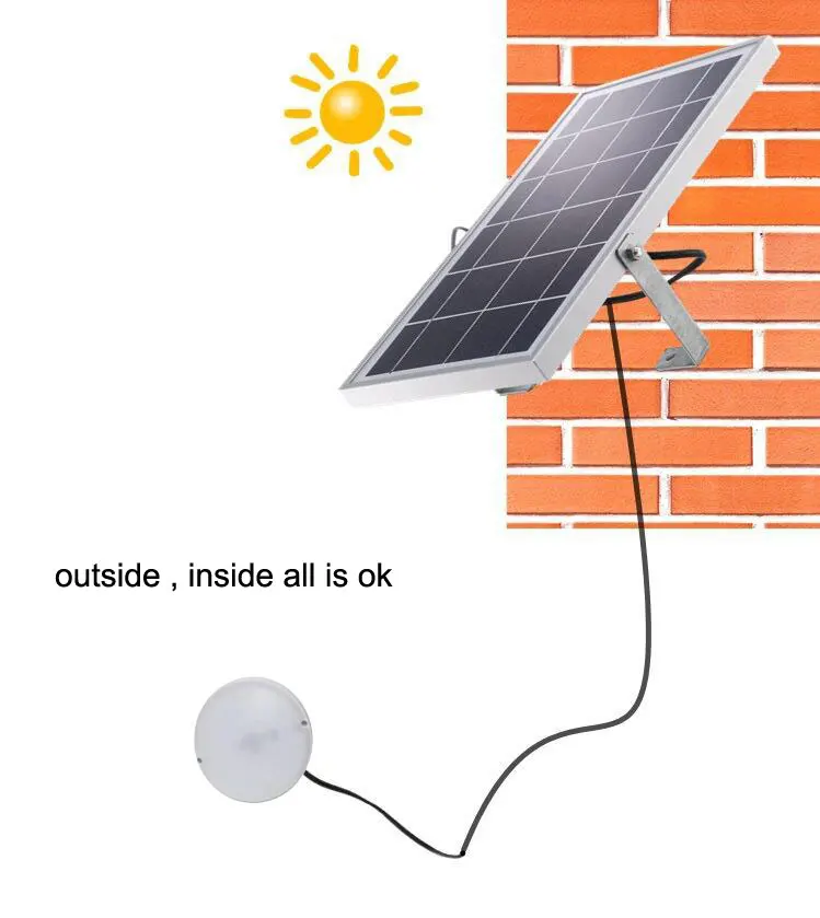 
Factory price indoor led solar ceiling light solar energy with remote control 