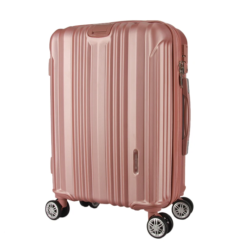 Hot selling girl luggage bag rose gold traveling suitcases for girls pink luggage set