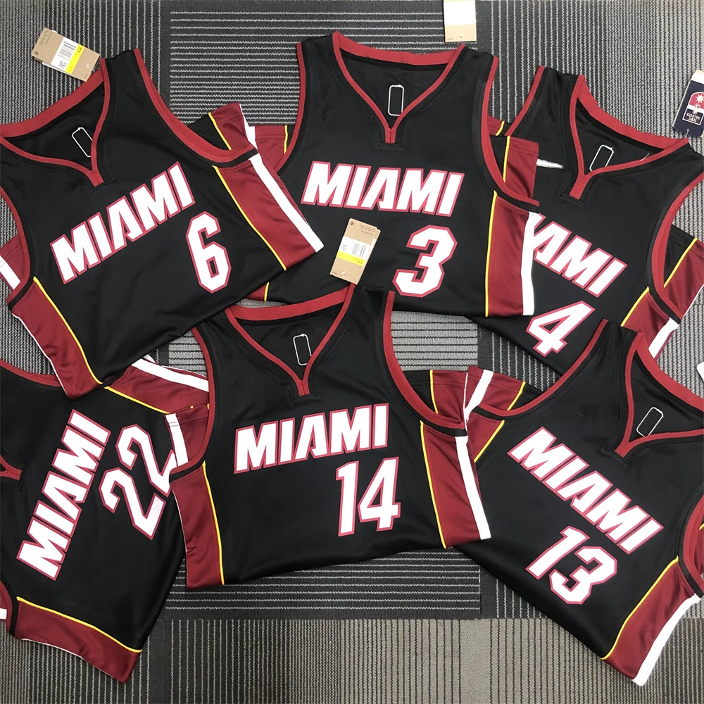 75th anniversary heat press majestic jersey Miami james basketball jersey original 1:1 basketball shirts basketball wear custom