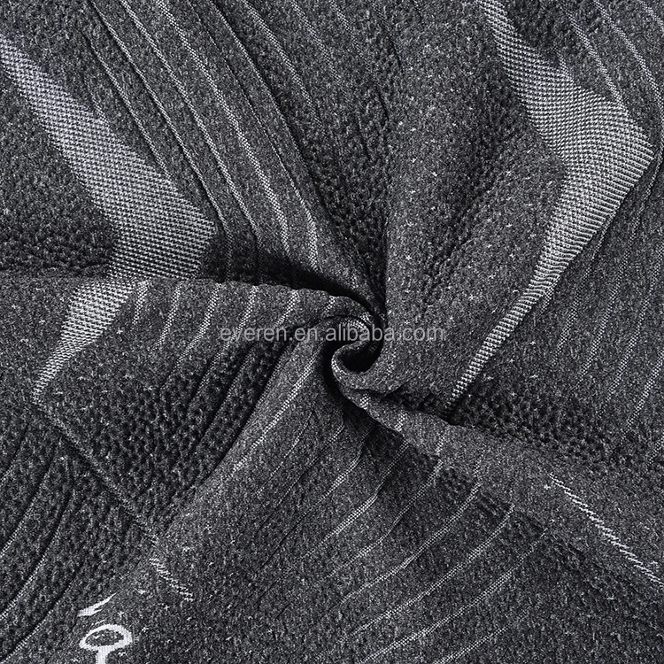 EVEREN Black 100% Polyester Jacquard Knitted Fabric for Mattress
